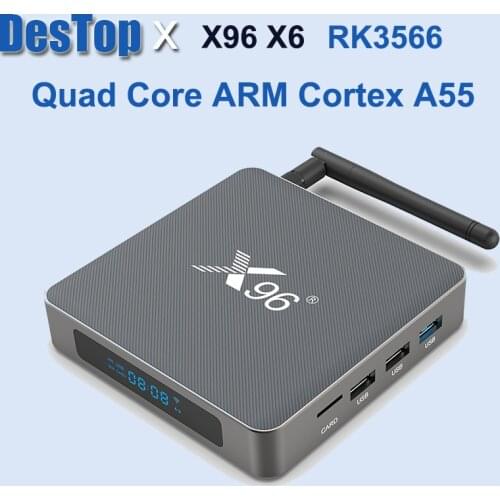 X96 X6 TV Box Android 11 8GB RAM 128GB RK3566 4K 2T2R MIMO Dual Wifi 1000M 4G 64GB 32GB Media Player TVBOX Set 1PC