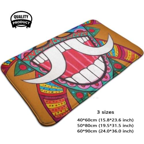 Veji Es76 Comfortable Door Mat Rug Carpet Foot Pad Carnival Colours Artist Veji Es Taino Puerto Rico Illustrator 19Seventy7Six6