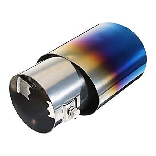 Universal Car Auto Exhaust Muffler Tip Stainless Steel Pipe Chrome Trim Modified Car Rear Tail Throat Liner Accessories