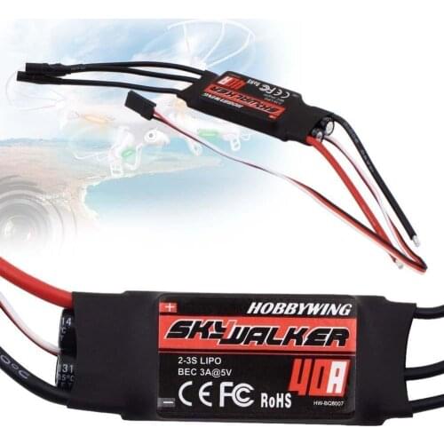 Hobbywing SkyWalker-40A 2-3S Brushless Speed Controller ESC 400 450 Helicopter