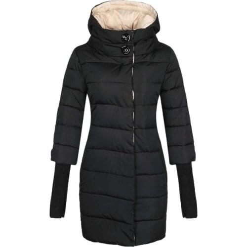 Winter Jacket Women High Collar Hooded Cotton-padded Parka Female Long Quilted Coat Plus Size 4XL Fashion Clothes 2020 Brand
