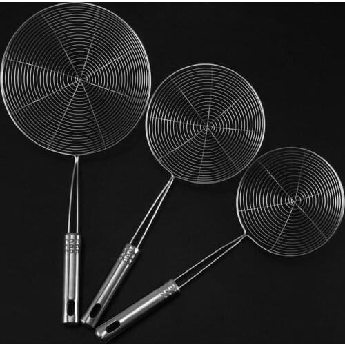 1Pc Strainer Sieve Premium Quality Fine Mesh Stainless Steel Colander Strainer Skimmer for Spaetzle Pasta Chips Noodles