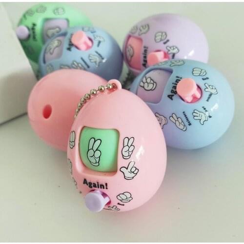 1pcs / lot novelty guessing fist Mora toy stone scissors cloth twisted egg fair match small toy change mode egg model toy