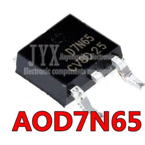 10PCS/LOT AOD7N65 7A 650V TO252 D7N65 New original spot hot sale