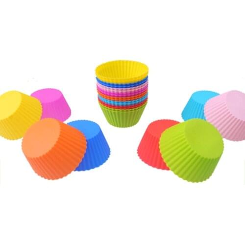 15/10/5/1PCS Silicone Cakecup Kitchen Cupcake Liner Baking Cup Mold Muffin Round Cup Bakeware Baking Pastry Cake Cup Cake Tools