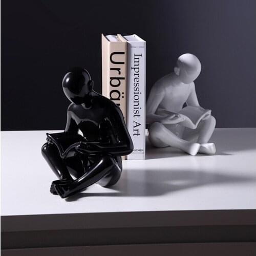 2PCS NORDIC CERAMIC CREATIVE MODERN BOARD BLOCK ART BOOK CLIP STUDY OFFICE DESKTOP MURALS HOME DECORATION CRAFTS ACCESSORIES