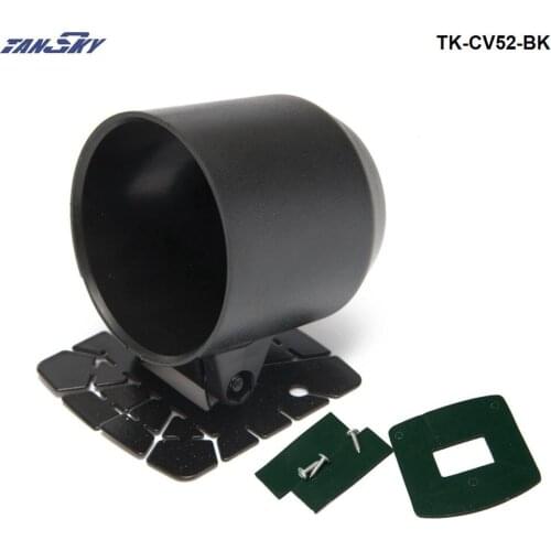 2" Universal Black Plastic Heavy Duty Single Gauge Pod Meter Speedometer gauge pods Mount Holder TK-CV52-BK
