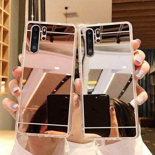 3D Makeup For Samsung S8 S9 plus S10 S10e Note 10 Lite 8 9 S20 Ultra Plus 5G S6 S7 edge Fashion Plating Mirror Soft TPU Case