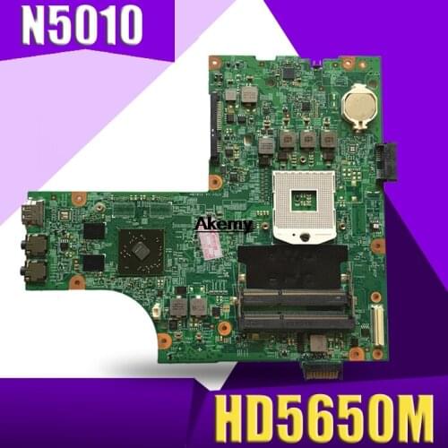 Free cpu 09909-1 For DELL inspiron N5010 CN-0VX53T 0VX53T VX53T 09909-1 48.4HH01.011 HM57 without GPU original Test motherboard