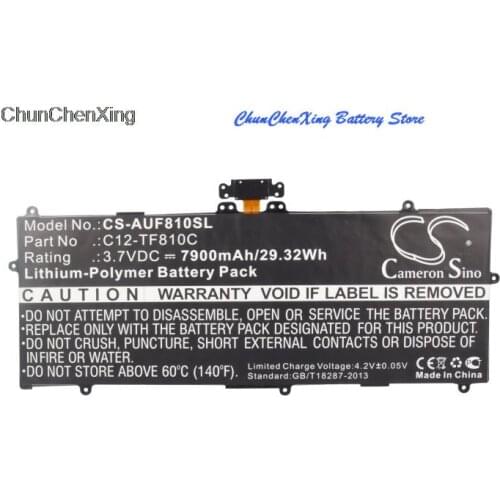 Cameron Sino 7900mAh Battery C12-TF810C for Asus TF810, TF810C, Vivo Tab TF810, Vivo Tab TF810C