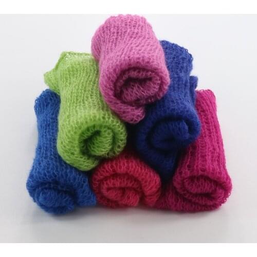 60*30cm) 5 pcs/lot Acrylic Mohair Wraps Newborn Photography Wraps Baby Shower Gift Newborn Props Photography Photo Prop