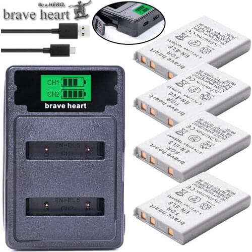 EN-EL5 ENEL5 En El5 Li-ion Rechargeable Battery pack For Nikon Camera Coolpix P80 P90 P100 P500 P510 P520 camera accessories