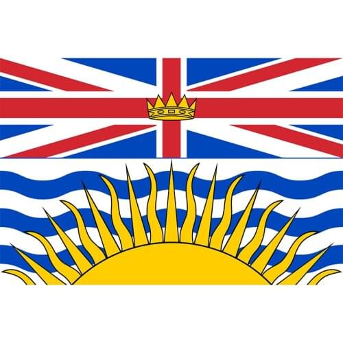 British Columbia Flag Yehoy hanging Canada For Decoration