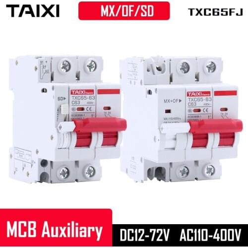 MCB Remote Control Triper TXC65 Breaker Shunt Release DC24V/DC12V AC220 Voltage Triper Quickly Function Expand Module
