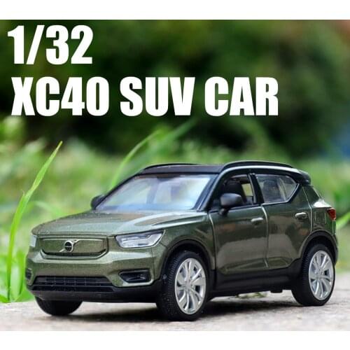 New 1:32 VOLVO XC40 SUV Alloy Car Model Diecasts & Toy Vehicles Metal With Sound Light Pull Back Collection Toys For Boy Gift