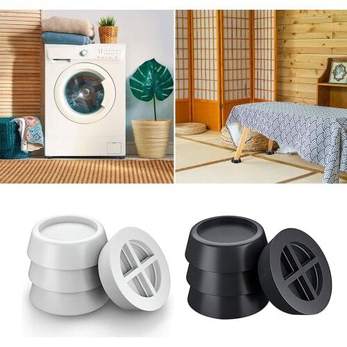 4Pcs Washing Machine Feet Pads Waterproof and Wear-resistant Rubber Mat Refrigerator Floor Furniture Prote Shock Proof Pad