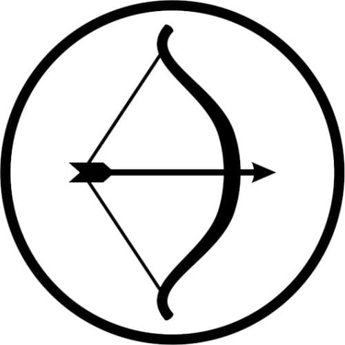 Archery Player Range Bullseye Sticker High Quality Car Decoration Personality PVC Waterproof Decal Black/white Rearview Mirror