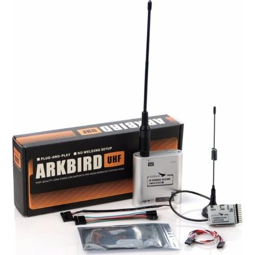 Original Arkbird 433MHz 10 Channel FPV LRS UHF Fhss System Transmitter and Receiver TX+RX Set for Futaba/APM/PIX Flight contol