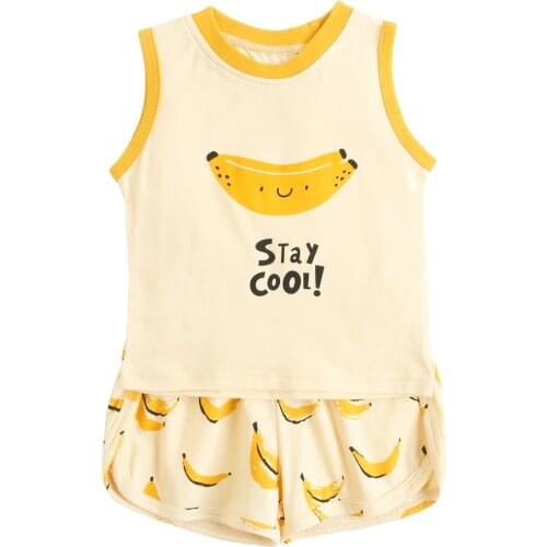 Sanlutoz Baby Boys Casual Sleeveless Infants Tops + Bottoms Sport Toddler Clothes Sets Cute