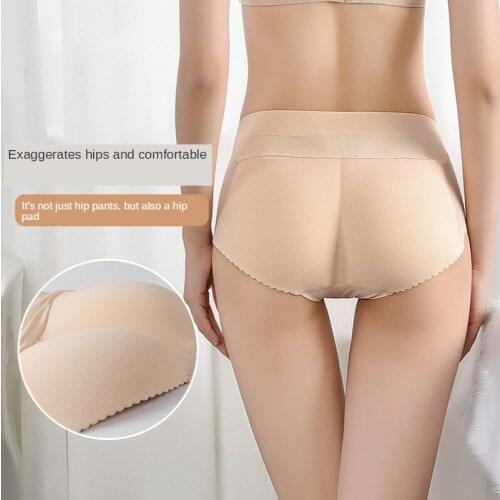 Sexy Hip Slimming Seamless Underwear Thickened Four Seasons Fake Butt Shaping Hipp Lifting Pants