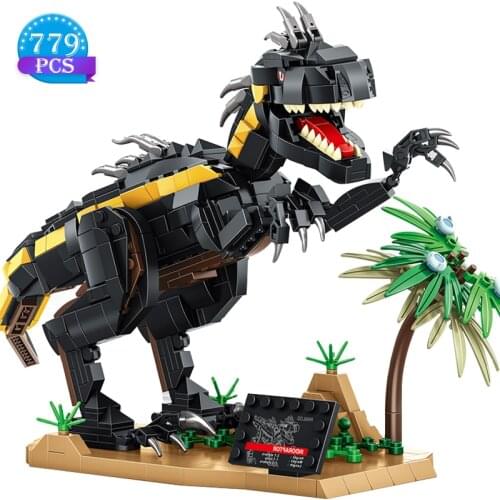 Creator Ideas Famous Jurassic Movie Series Building Blocks Jurassic Animal World Park Diy Assembly Bricks Toys for Boys Gifts