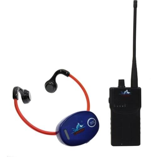 Bone Conduction Swimming Training Device 1 Walkie Talkie +5 Waterproof Headphone Receivers + 1 Microphone for Swimmers and Coach
