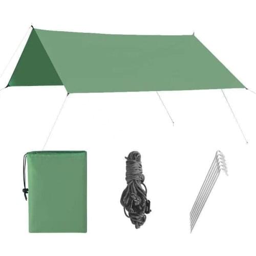 Outdoor multi-functional sky curtain Waterproof sunscreen beach shed sun tent Light moisture-proof mat floor cloth