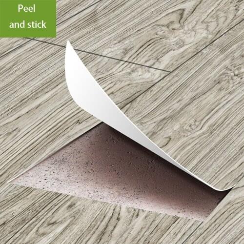 3D Wooden Effect Floor Sticker for Home Kitchen Bathroom Vinyl Waterproof Self-adhesive Floor Wall Tile Sticker Decals Decor