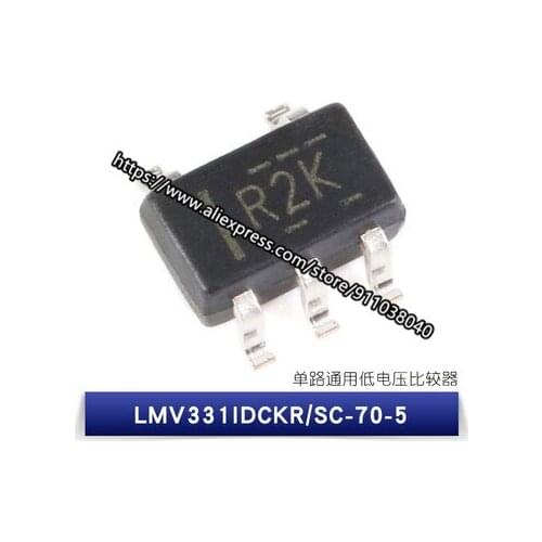 10PCS/lot LMV331IDCKR SC-70-5 voltage comparator is new original SOT23-5