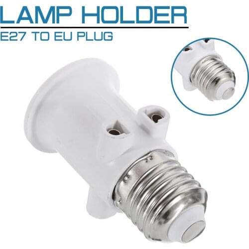 AC100-240V 4A E27 ABS EU LED Bulb Adapter Lighting Holder Base Plug Connector Accessories Screw Light Socket Conversion For Lamp
