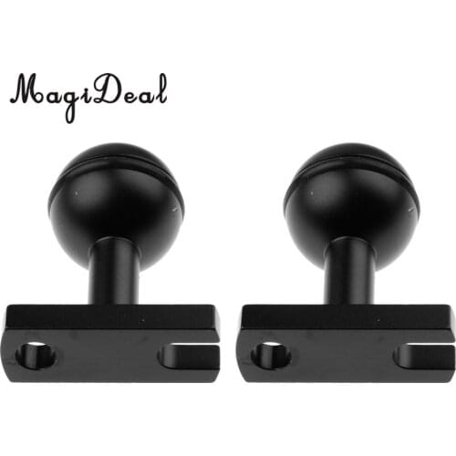 2 Pieces Ball Base Adapter Fit Camera Tray Arm Underwater Diving Photography Accessories