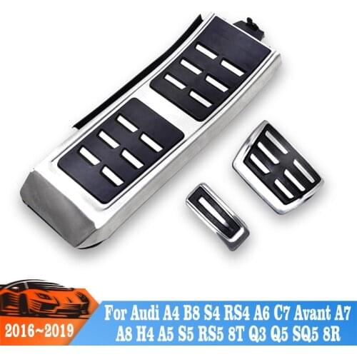 For Audi A4 B8 S4 RS4 A6 C7 Avant A7 A8 H4 A5 S5 RS5 8T Q3 Q5 SQ5 8R Car Sport Fuel Brake Footrest Pedals Cover Fit Accessories
