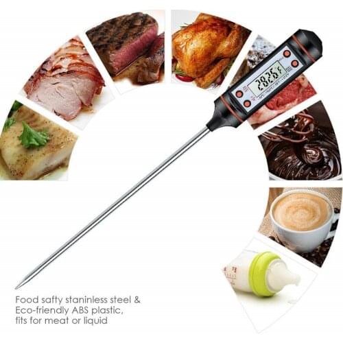 Digital Kitchen Oil Thermometer Barbecue Baking Measurement Electronic Food Thermometer Household Oven Meat Thermometer