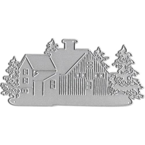 House Metal Cutting Dies Stencil DIY Scrapbooking Album Stamp Paper Card Embossing Decor Craft