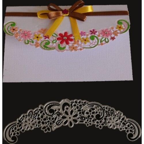 Hemere 153*51mm Small Flowers Metal Cutting Dies Stencils for DIY Scrapbooking/photo album Decorative Embossing DIY Paper Card