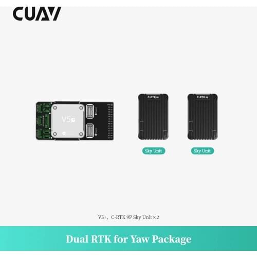 CUAV Dual RTK for Yaw Package with V5+ flight controller RTK 9P Sky Unit GPS Kit Set