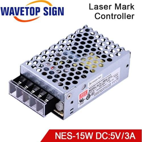 Meanwell Switch Power Supply NES-15-5V Output 5V3A for Laser Marking Machine Control Card