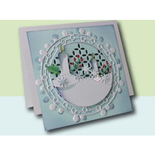 Mmao Crafts Metal Steel Cutting Dies New Candle leaf side edge Stencil For DIY Scrapbooking Paper/photo Cards Embossing Dies