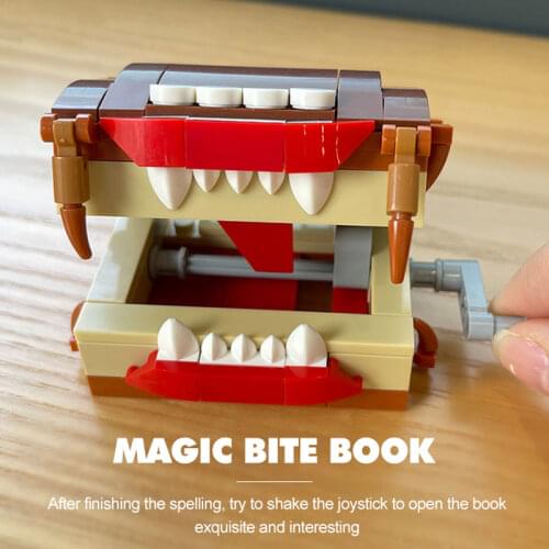MOC Magic World Accessorie Monster Book Bite Book Academy Bricks Movie Figure Puzzle Building Blocks Anime Educational Toys Gift