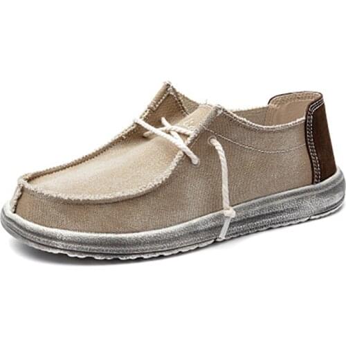 2021 New Men Casual Shoes Denim Canvas Breathable Vulcanized Non-slip Wear-resistant Mens Flat Shoes Soft Bottom Outdoor