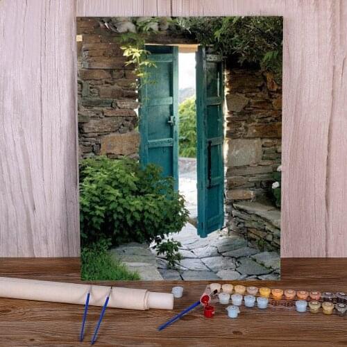 Landscape Scenery DIY Paint By Numbers Complete Kit Acrylic Paints 40*50 Picture By Numbers Photo Loft Picture Crafts Art