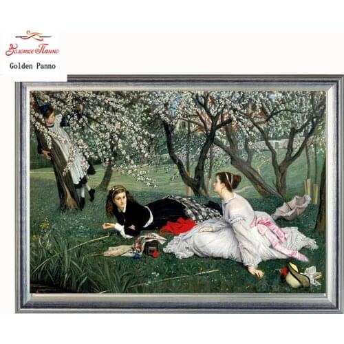 Golden Panno Needlework DIY DMC Cross stitch Sets For Embroidery kits Precise unprinted religion Patterns Counted Cross-stitch07