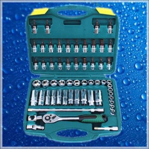 58PCS Tool Set Hand Tools for Car Repair Ratchet Spanner Wrench Socket Set Professional Car Repair Tool Kits