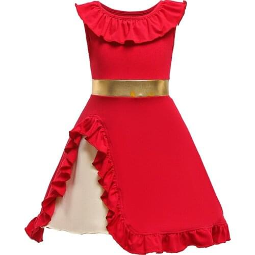 Elena Princess Fancy Dress up Cotton Cartoon Party Cosplay Dress Girl Kids Halloween Costumes Cute Girls Clothes for Photo Shoot