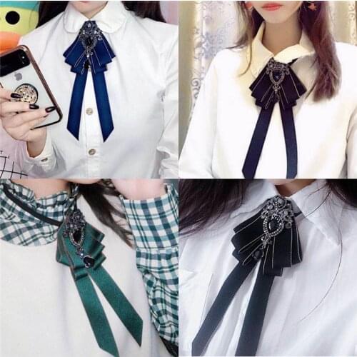 New High Quality Classic Bowties Neck Tie Ribbon Rhinestone Corsage Bowtie Cravat Gifts for Men Wedding Formal Dress Accessories
