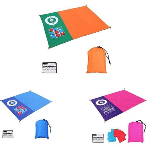 Beach Blanket Sandproof Waterproof, 4-7 Adults Oversized Beach Mat Lightweight Portable Picnic Blanket