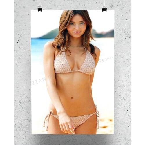 R0277 Miranda Kerr 03 Star Sexy Beautiful Girl Model Wall Sticker Silk Poster Art Home Decoration