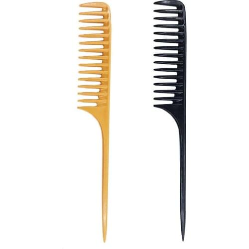 Professional Tip Tail Comb for Salon Barber Section Hair Brush Hairdressing Tool DIY Hair Wide Teeth Combs