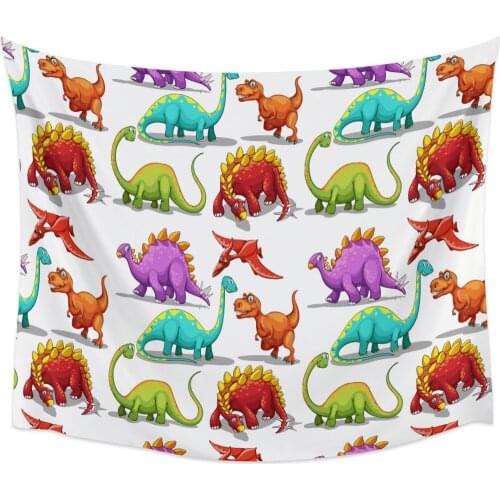 Different Kinds Of Dinosaurs Wall Tapestry Home Wall Decor Tapestry Bedroom Tapestry Wall Hanging Picnic Mat Yoga Mat
