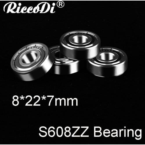 S608ZZ 608 stainless steel deep groove ball bearing 8x22x7mm